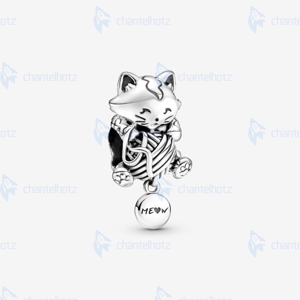 Pandora Kitten & Yarn Ball Charm